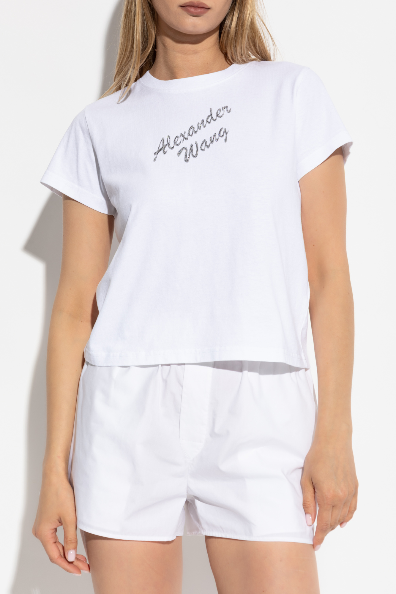 alexanderwang ロゴ入りホワイトTシャツ Alexander Wang - White t-shirt with logo UCC3221535 - shop